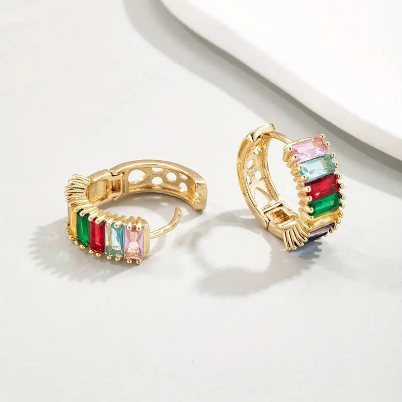 Sateenkaarenväriset korvakorut